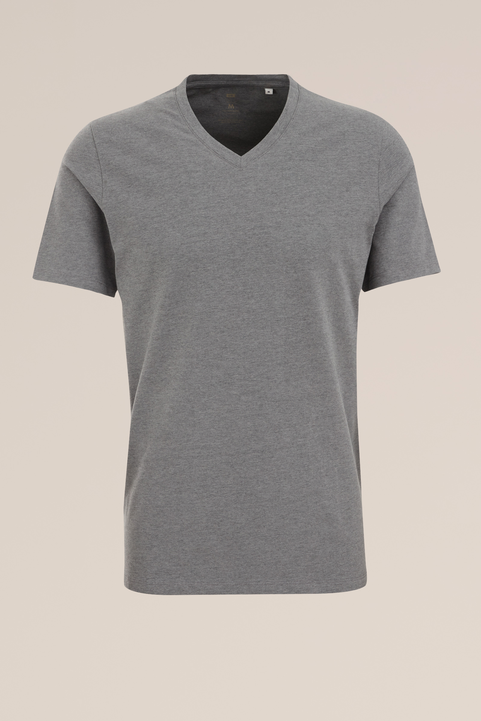 T-shirt WE Fashion Lichtgrijs gemeleerd
