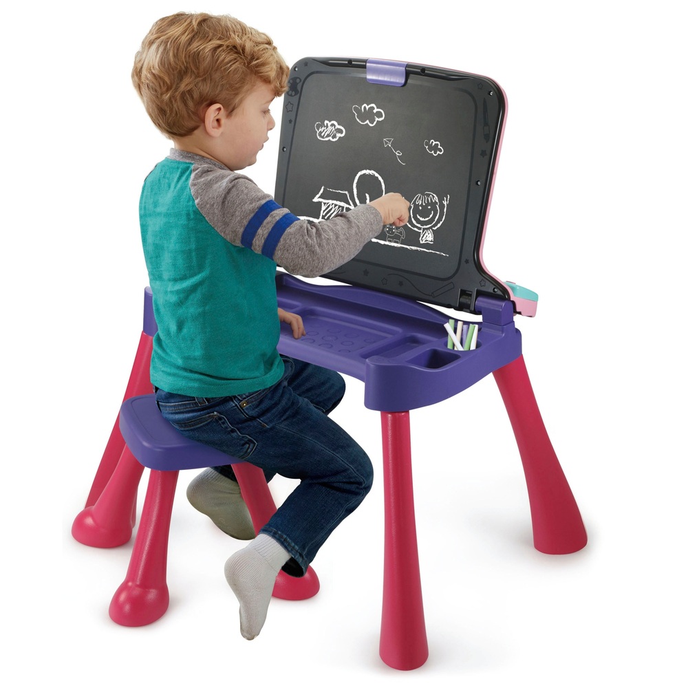 VTech Zeichen- und Lerntisch Rosa