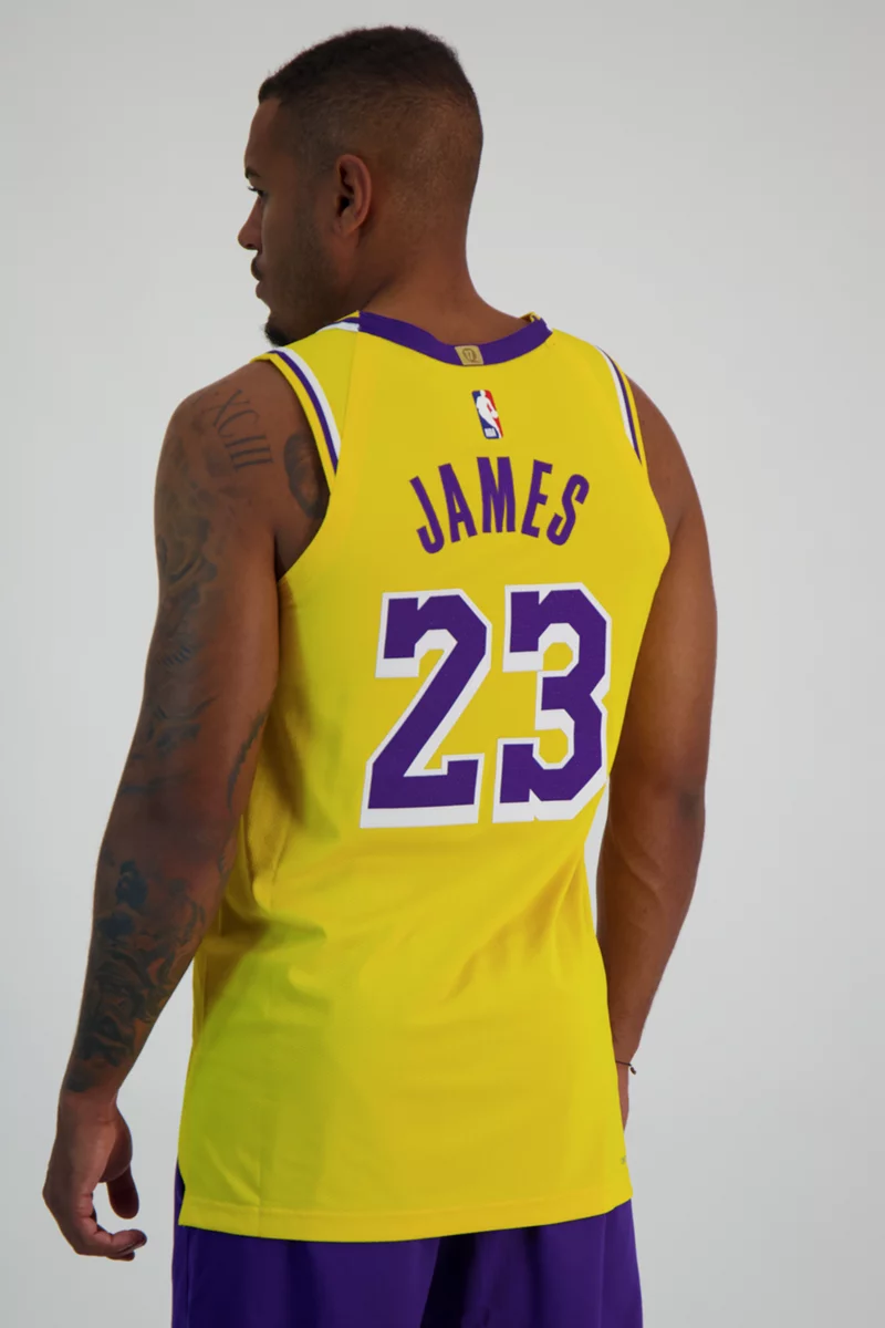 Nike Los Angeles Lakers Icon Edition LeBron James Herren Basketballtrikot