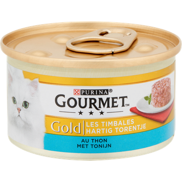 Gourmet Gold Hartig Torentje Kattenvoer nat met Tonijn