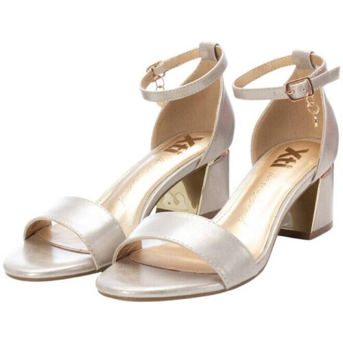 Xti - Sandalia tacón -142867 oro mujer Oro