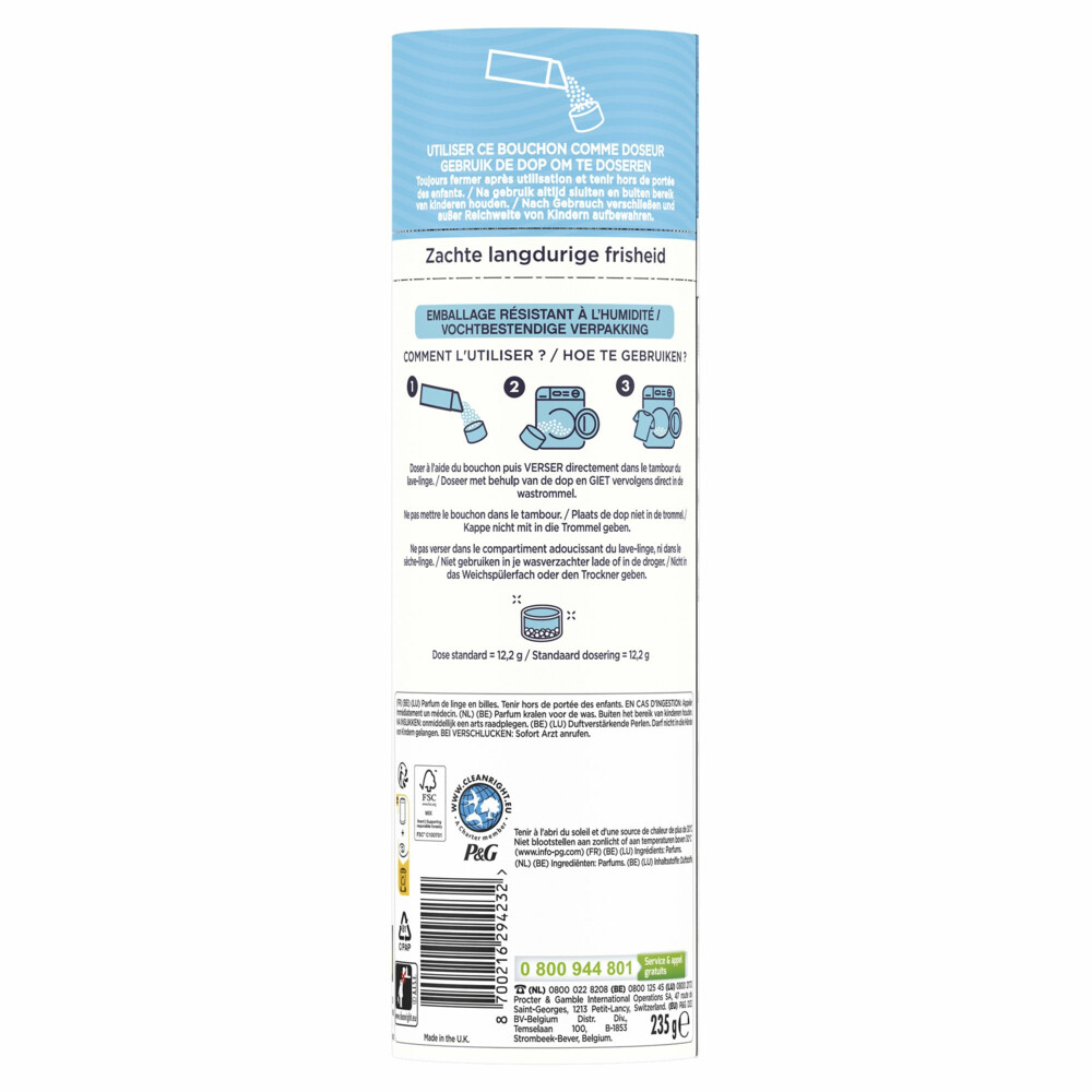 Lenor In-wash Geurbooster Katoen Fris 19 wasbeurten235 gr