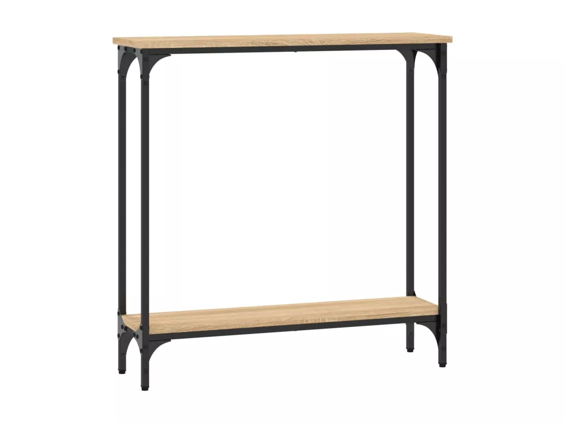 Table console chêne sonoma 75x22,5x75 cm bois d'ingénierie