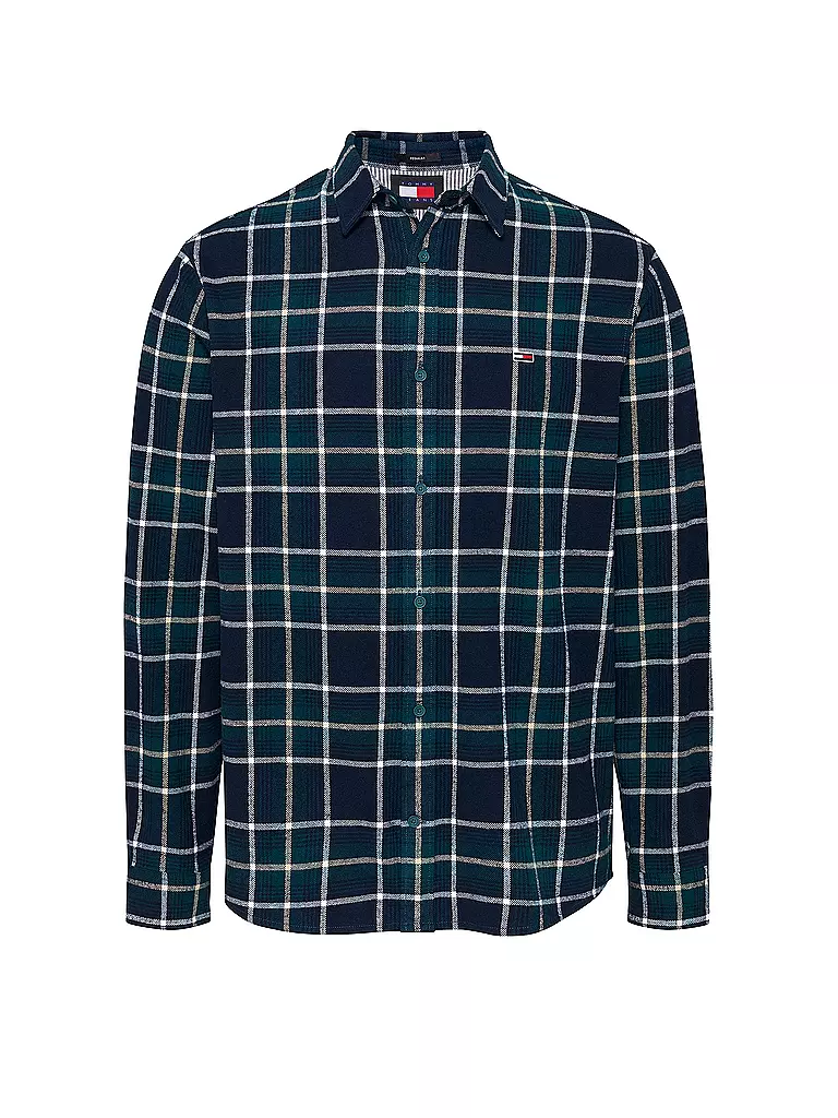 TOMMY JEANS Flanellhemd  blau