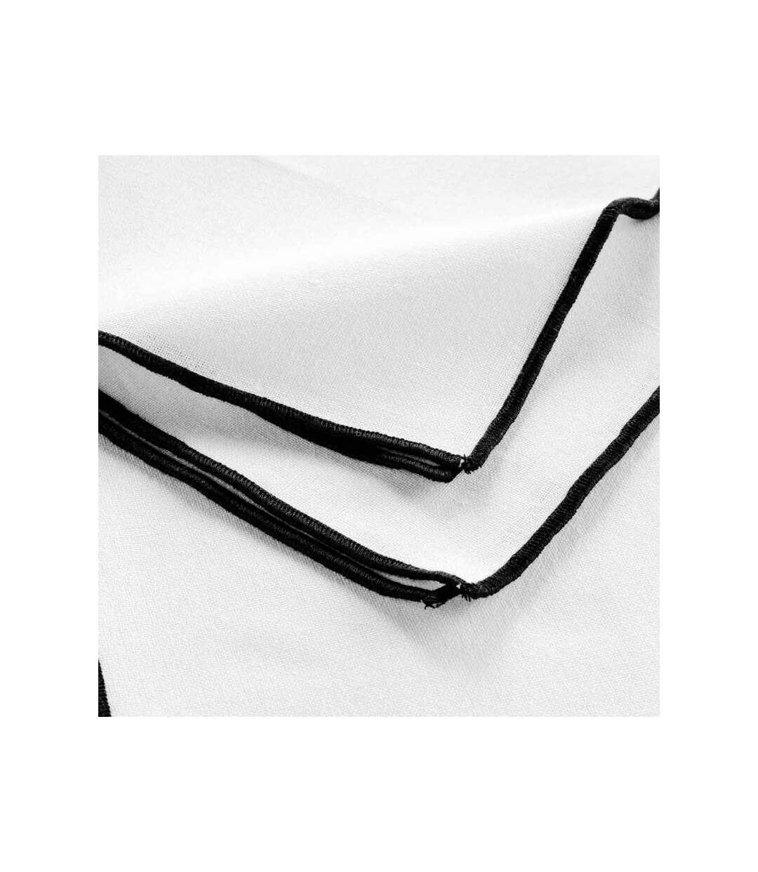 Lot de 3 Serviettes de Table Mistraline 40x40cm Blanc