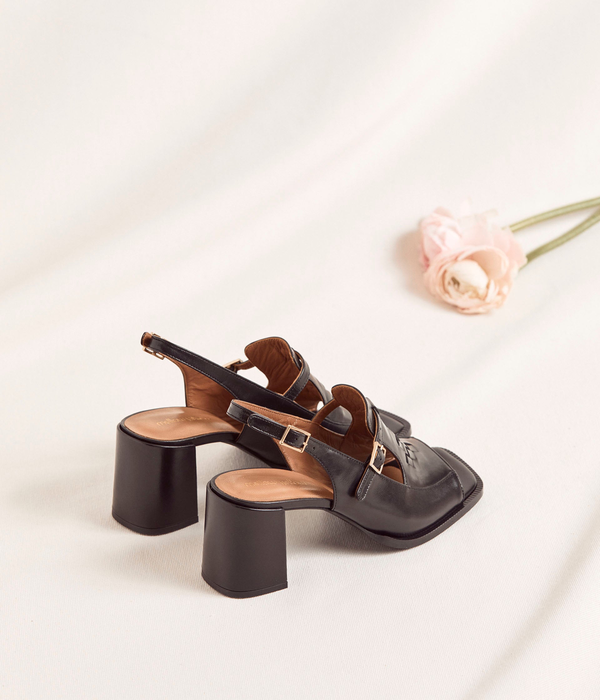 Sandales noires Addison