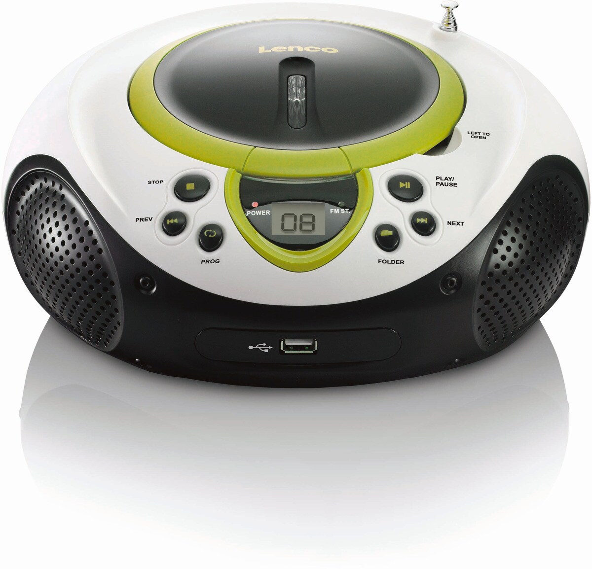 LENCO SCD-38 USB CD-Radio mit MP3, USB, grün