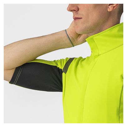 Maillot Manches Courtes Castelli Gabba RoS 2 Jaune Fluo/Gris Foncé