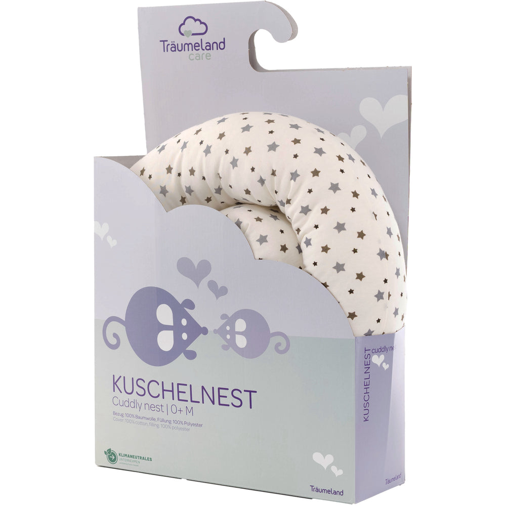 Køb Träumeland White/Grey Cuddly Nest Grey Stars