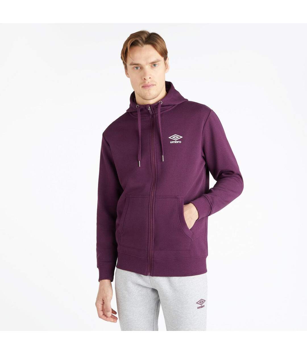 Umbro - Veste à capuche CORE - Homme (Violet foncé / Bleu sombre) - UTUO1815