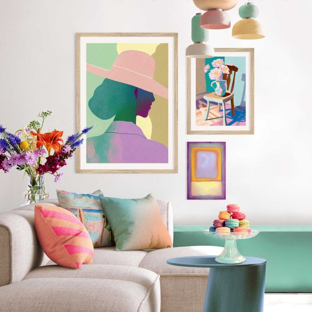 BILDE REINDERS BLOMSTERSTOL 30X40CM TRE