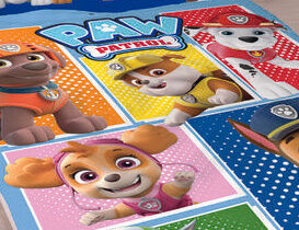 Bettwäsche Paw Patrol mit den Hundewelpen blau