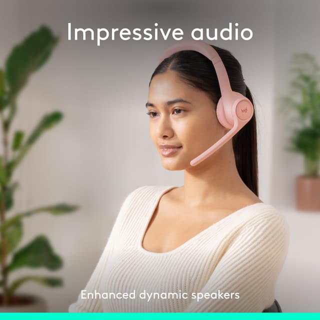 Logitech Zone 300 trådløse høretelefoner (rose)