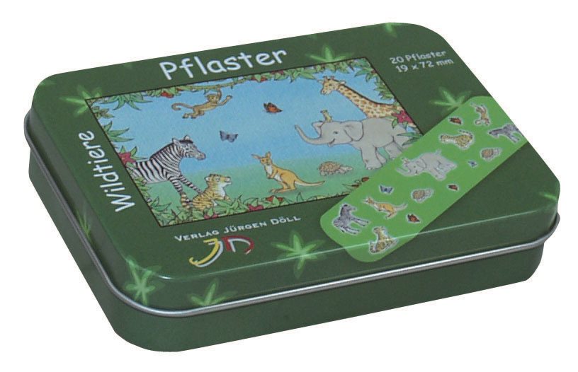 DOELL Heftpflaster<br>20 Stück, Dose, 19x72mm, Wildtiere