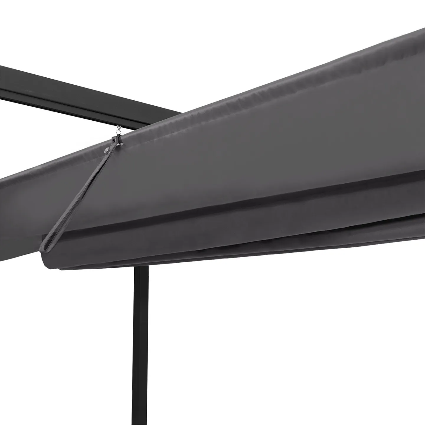 Pergola toit rétractable 6 pieds 3x6 M tonnelle gris anthracite