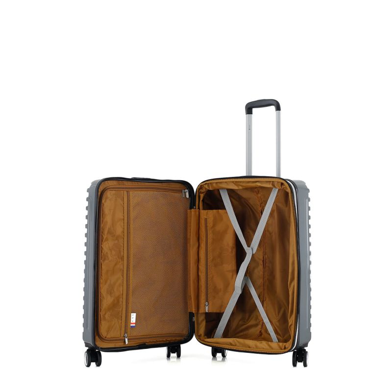 Lot de 3 valises rigides 328 55, 66 et 76 cm Gris Foncé