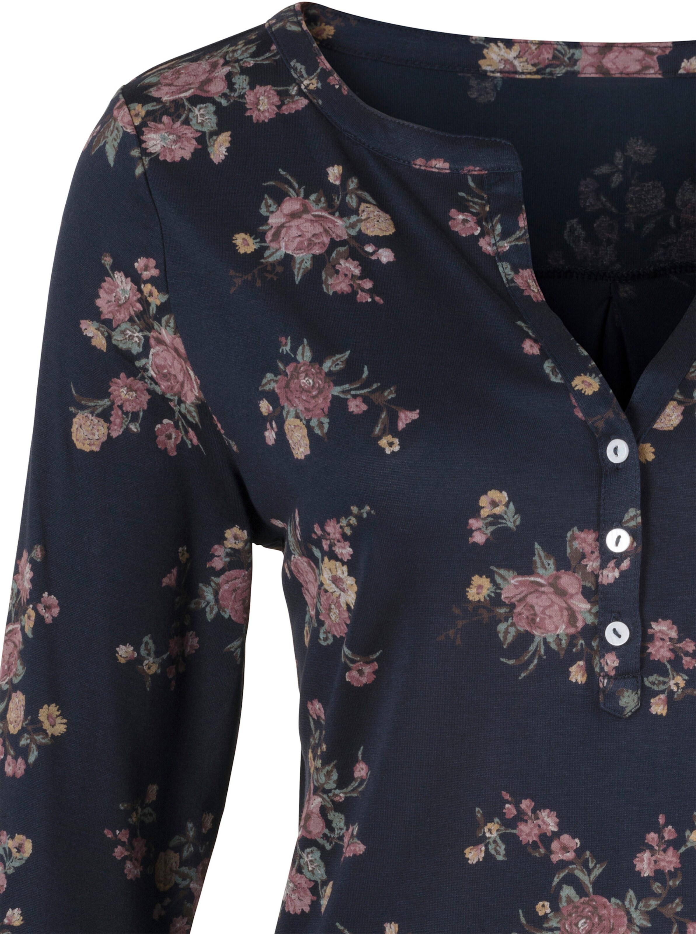 LASCANA 3/4-Arm-Shirt in navy