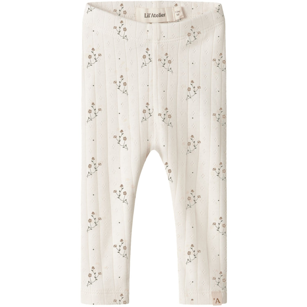Køb Lil'Atelier Coconut Milk Flower Nbfrachello Ria Slim Leggings Lil