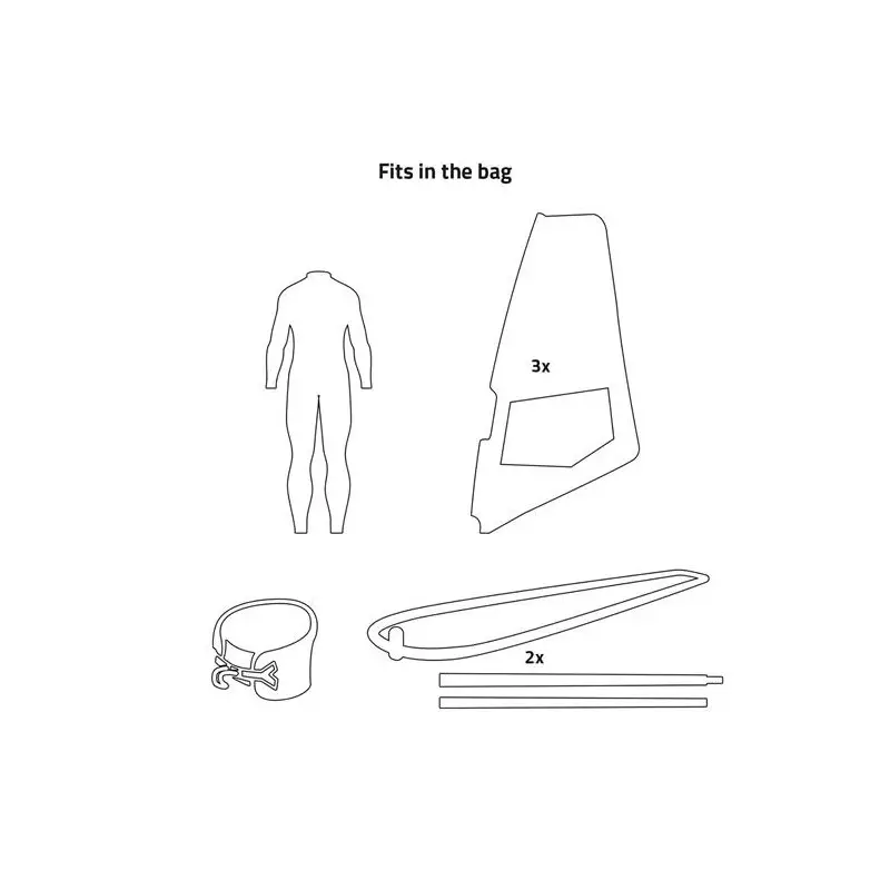 Quiverbag de toit PROLIMIT windsurf Sessionbag Aero Freeride