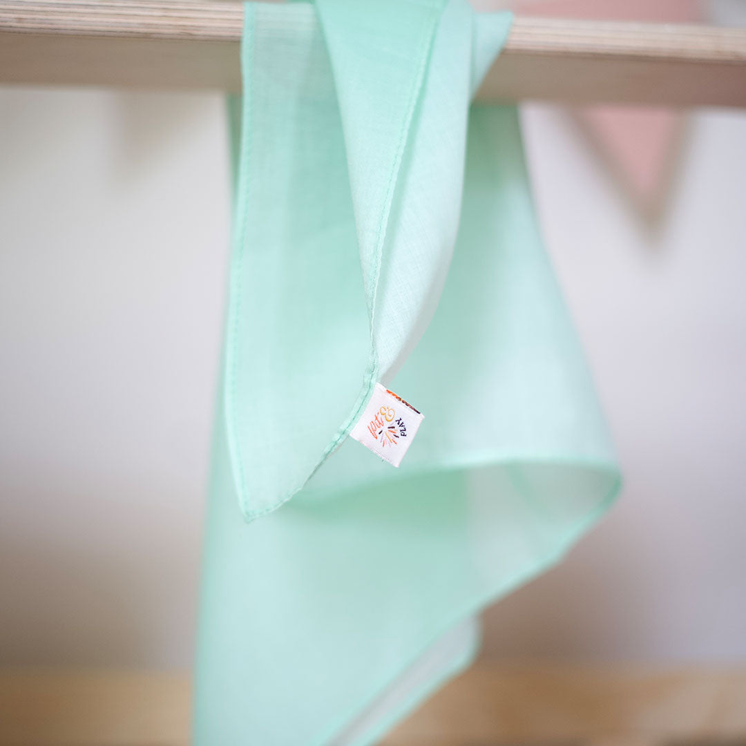 pit and play speeldoek pastel - mint - 48x48 cm
