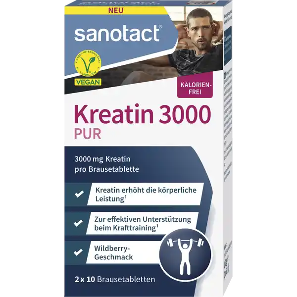 Kreatin 3000 PUR Brausetabletten