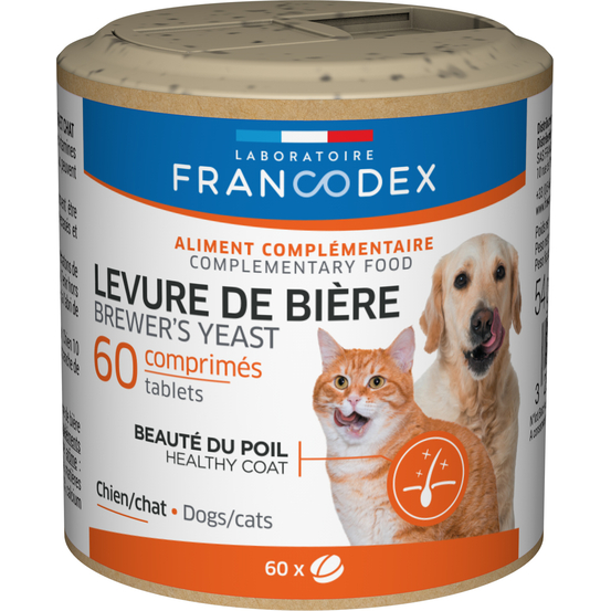 Levure de bière pour chien & chat 60 comprimés