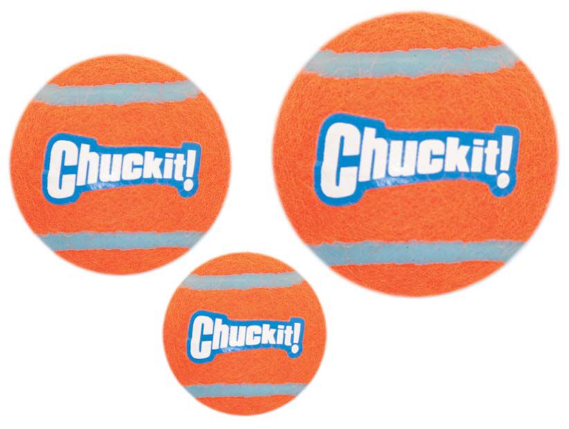 Kong Air Dog Squeaker Tennisbal met piep - Hondenspeelgoed - oranje/blauw - 16x6.5x6.5 cm - M