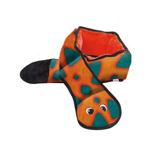 Cobra de brinquedo multicolorida para cães