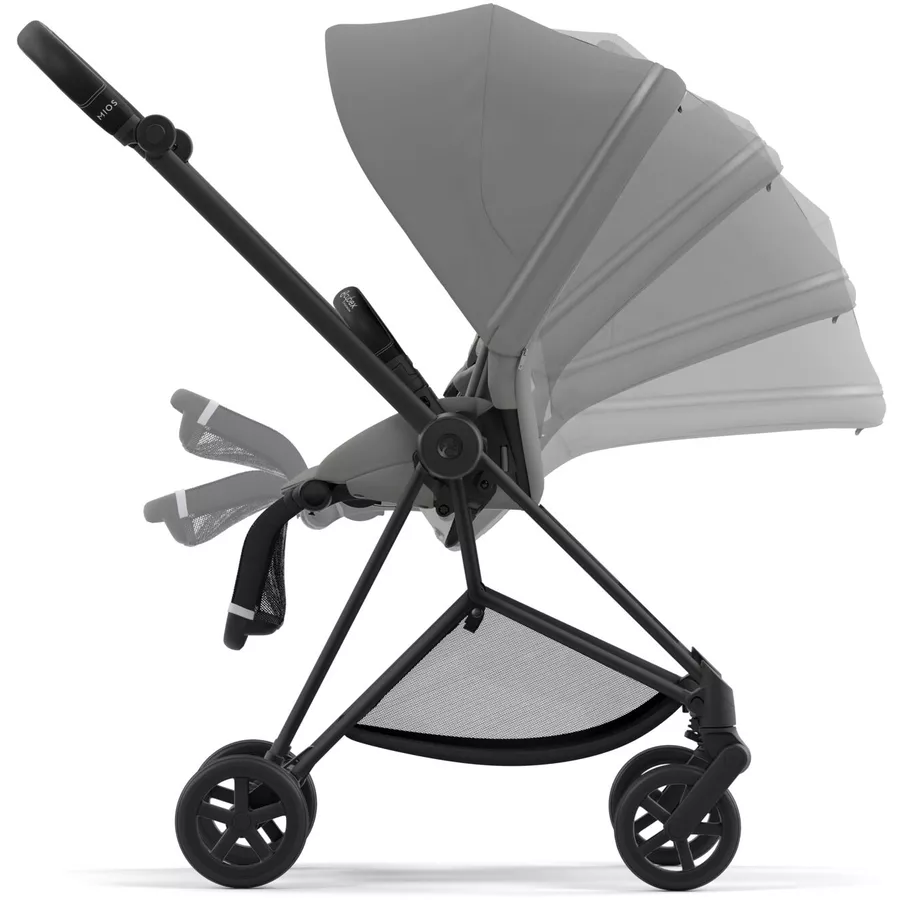 cybex PLATINUM Kombikinderwagen New Mios Matt Black Mirage Grey