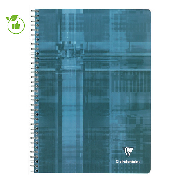 Cahier reliure spirale 100 pages 24 x 32 Clairefontaine Réglure 5 x 5 coloris selon arrivage