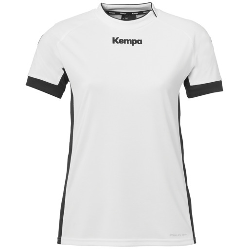 Camisa Prime Feminina Branca/Preta Kempa