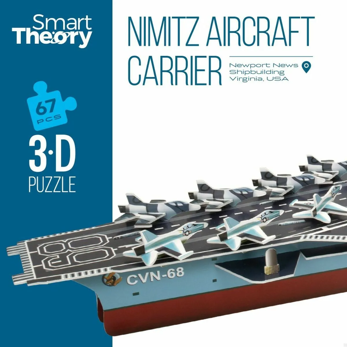 COLOR BABY - Nimitz Porte-avions 3D 67 pièces
