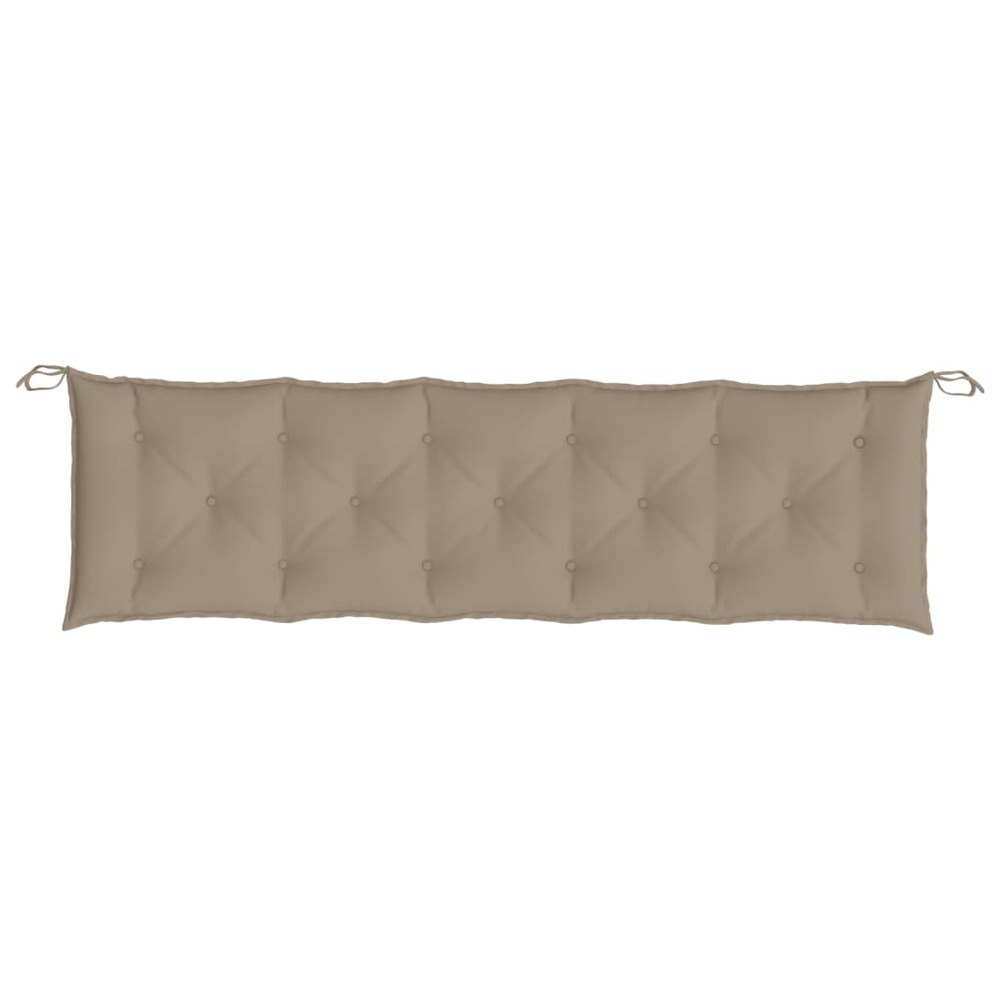 Coussins de banc de jardin 2 pcs taupe 180x50x7 cm tissu oxford