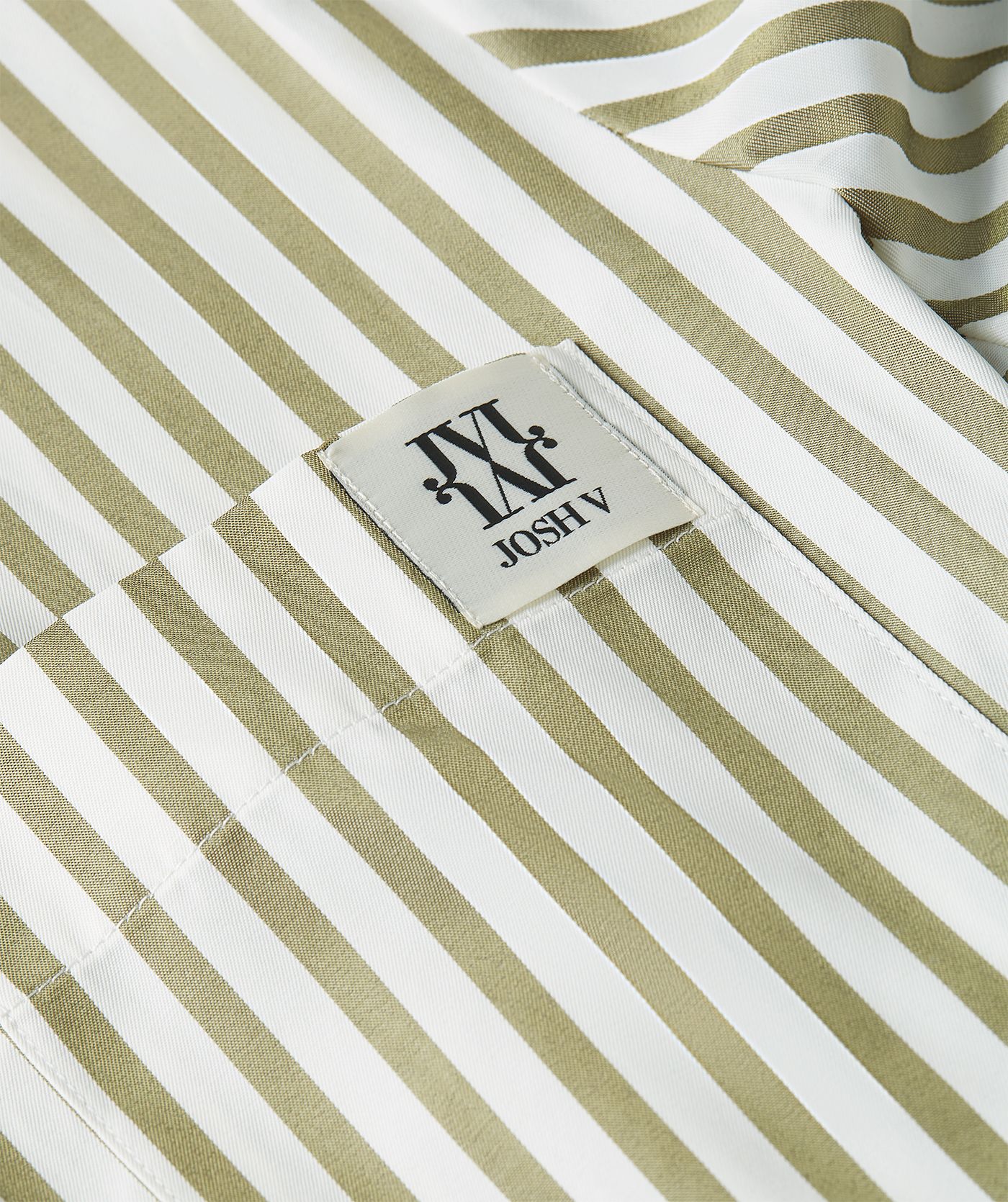 JV-ODELL regular fit blouse met strepen - dark pistachio stripe