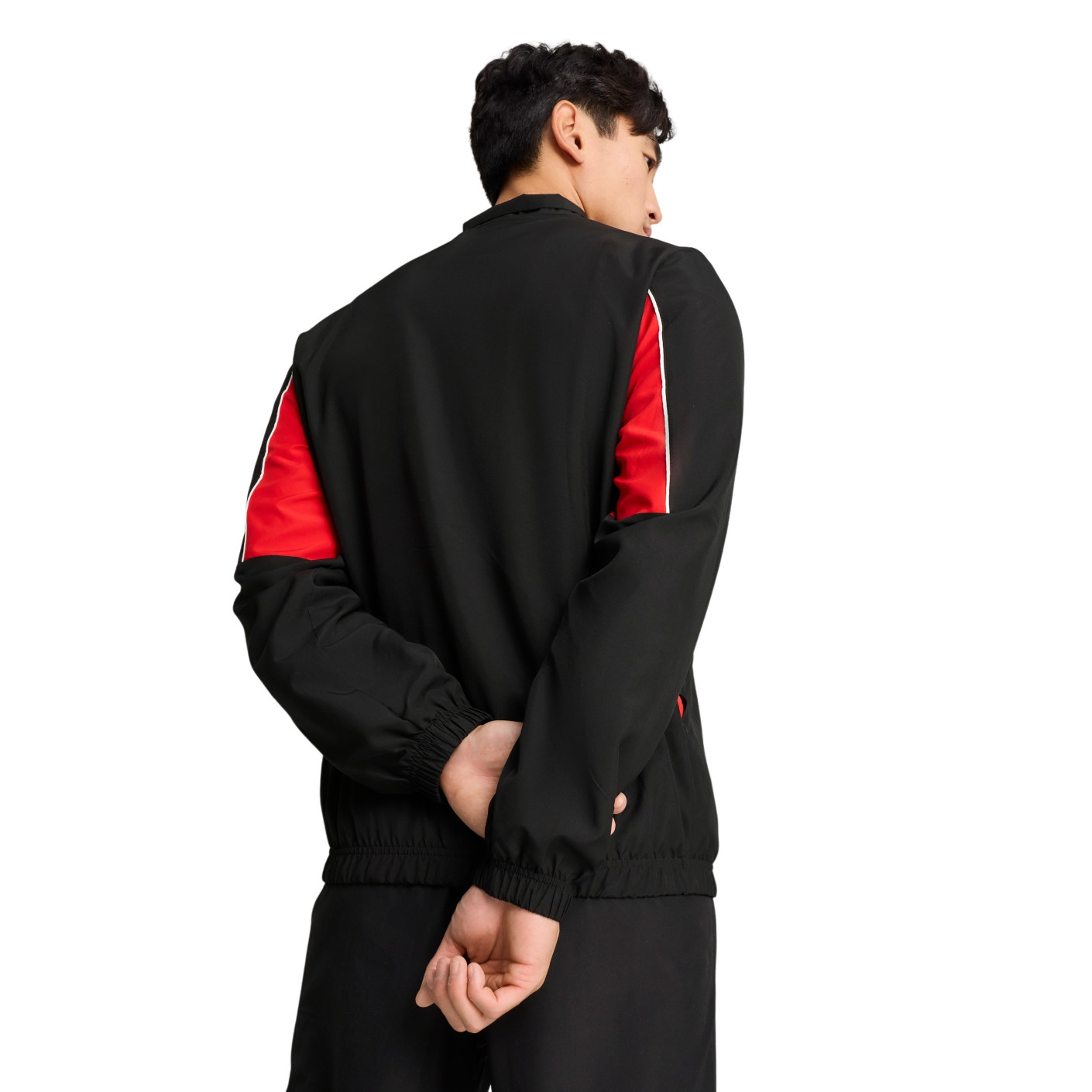 PUMA AC Milan FtblArchive Trainingsjack 2024-2025 Zwart Rood