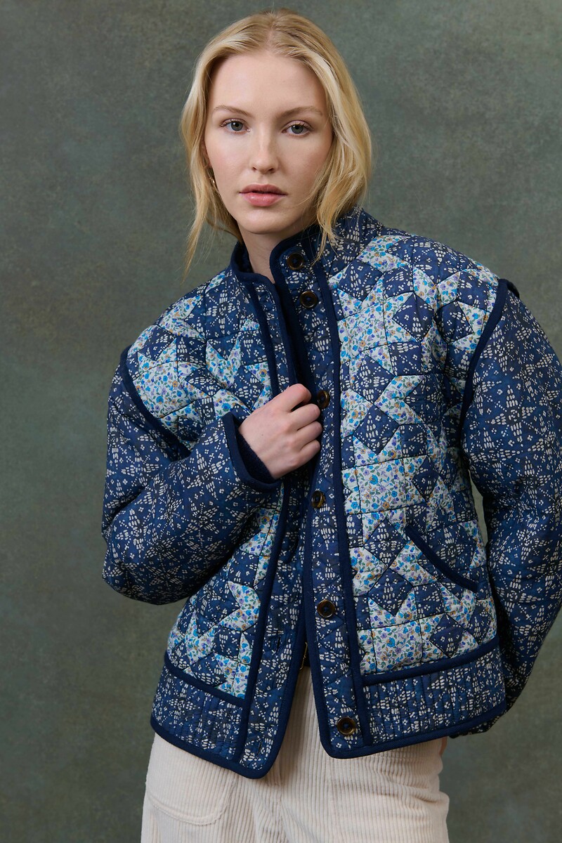 LOUISE MISHA<br>Jaqueta patchwork estampada, OMOTAYO