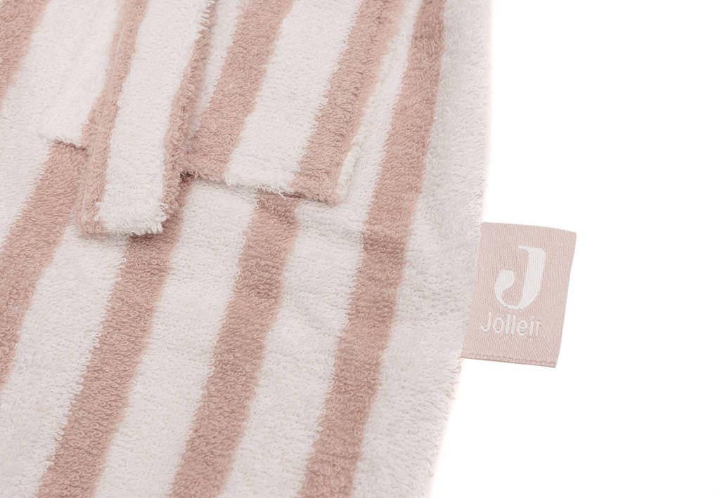 Jollein badjas Stripe Terry Wild Rose