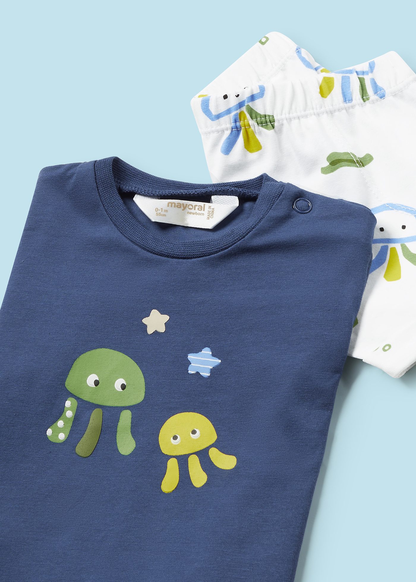 Conjunto de 4 peças Better Cotton para recém-nascidos Kale