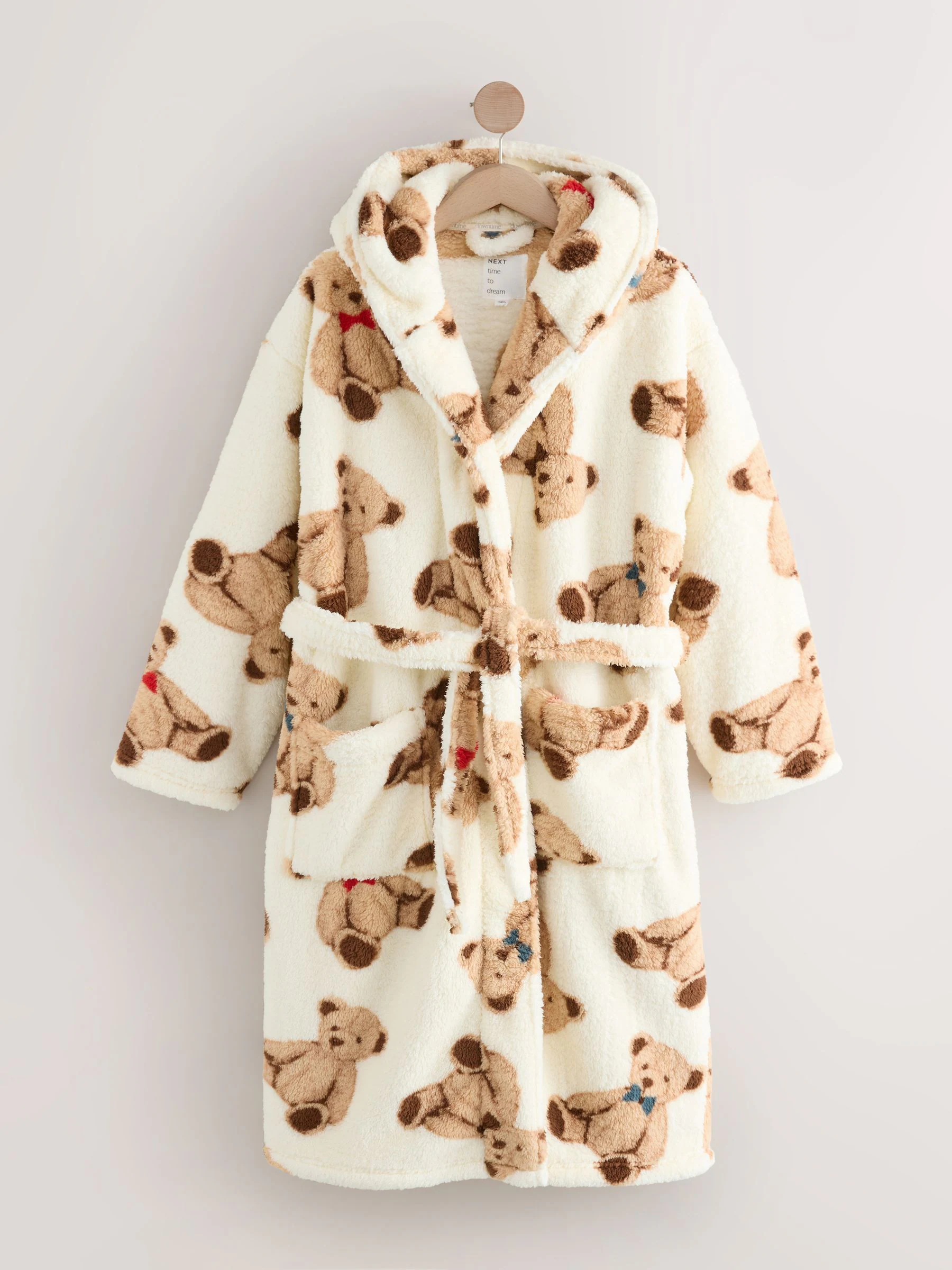 Cream Teddy Bear Print - Teddy kamerjas