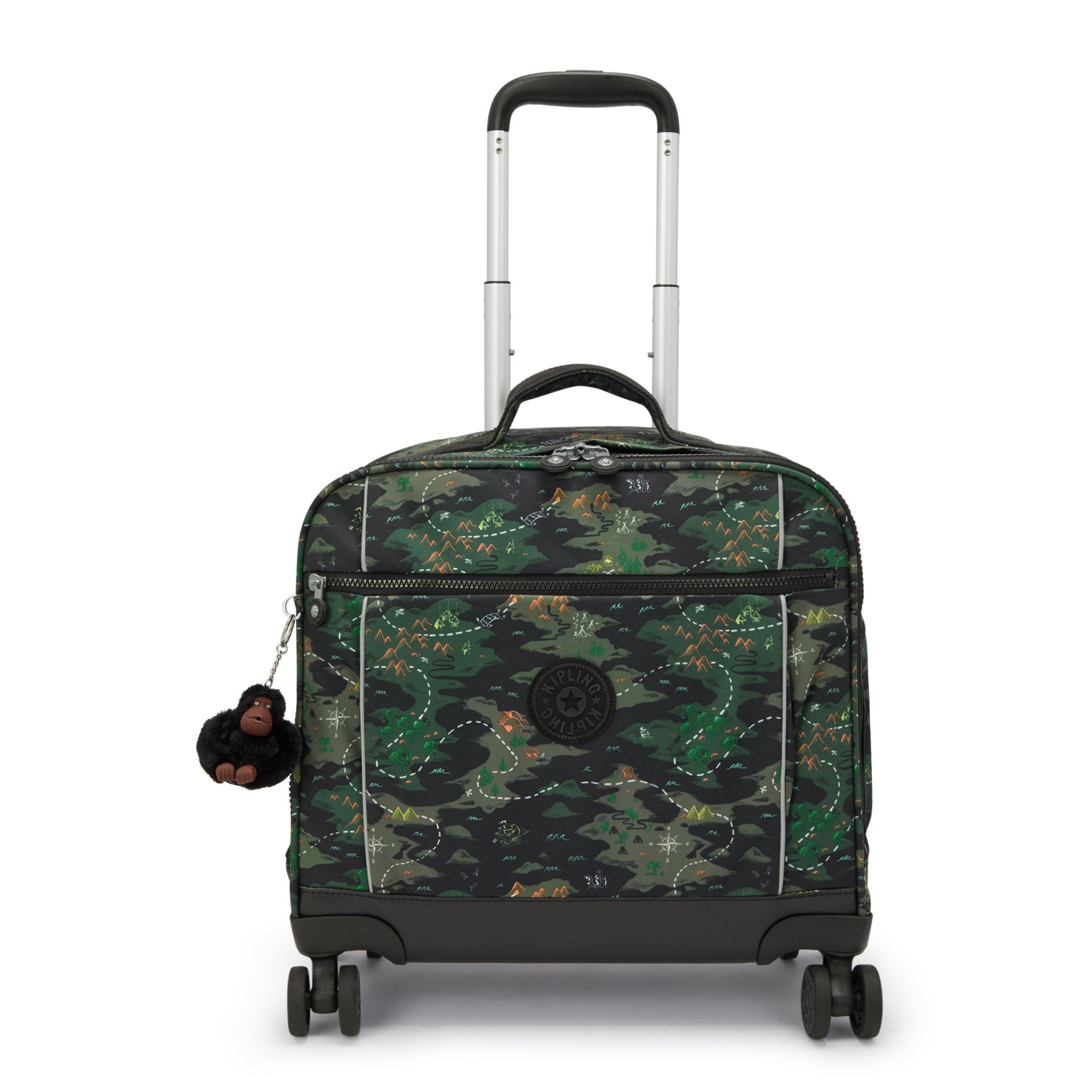 NEW STORIA Sac d'école à 4 roues pour enfants avec compartiment pour ordinateur - Camo Treasure