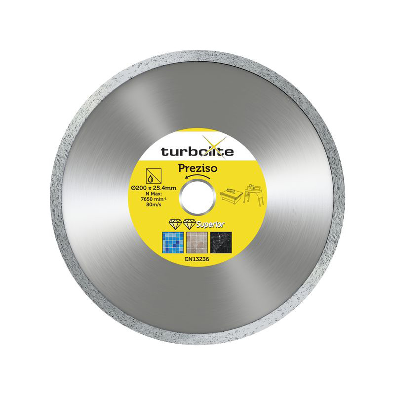 Turbolite Superior Preziso diamantschijf tegels 200x25,4x2,6mm