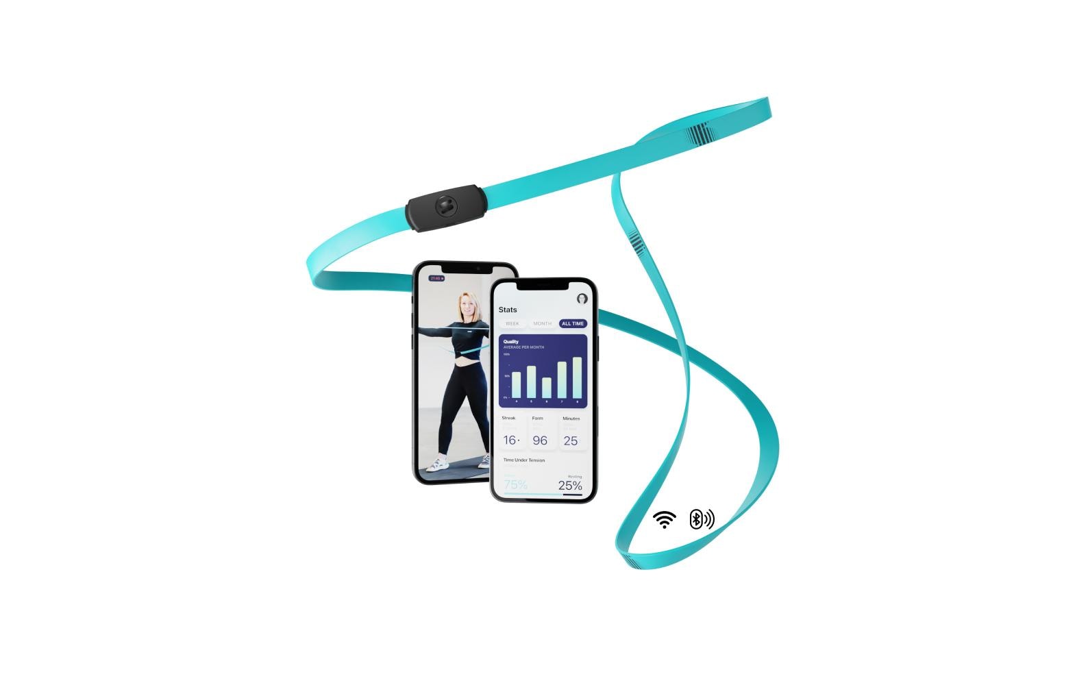 Fitnessband Medium, BlauFitnessband + Tracking