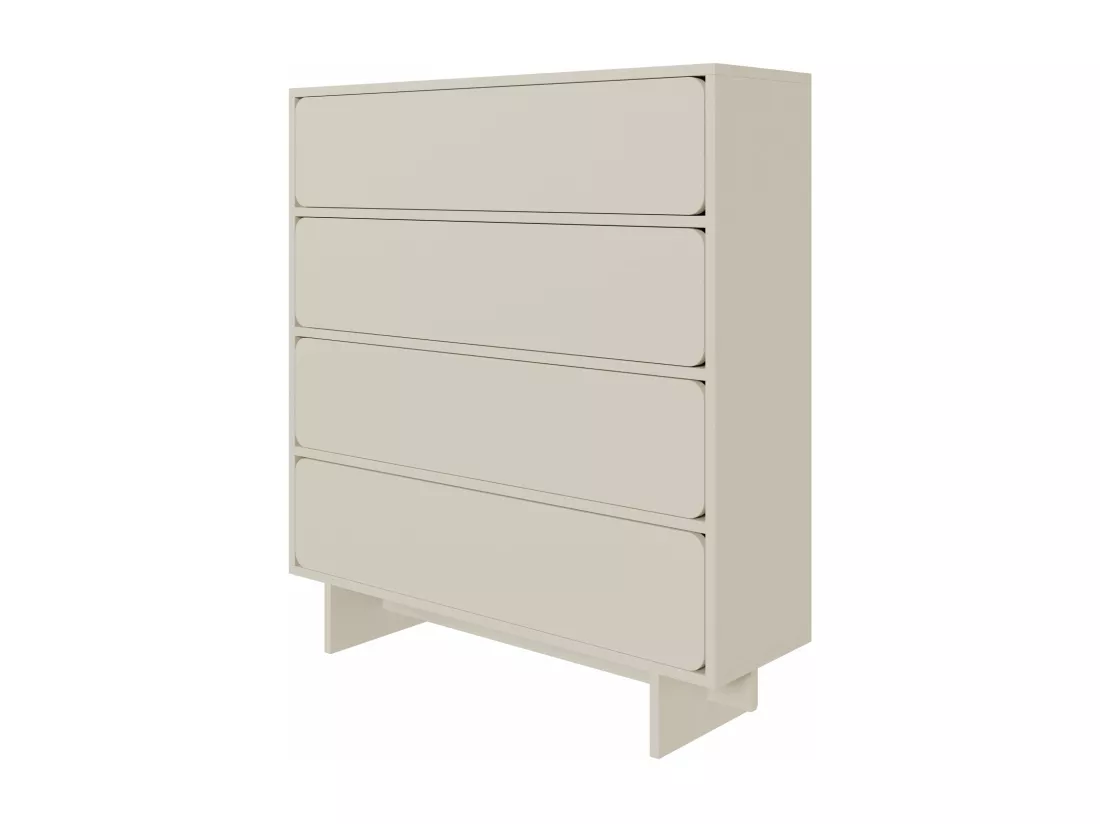 Commode - 101 cm - 4 tiroirs - grège - WUWU