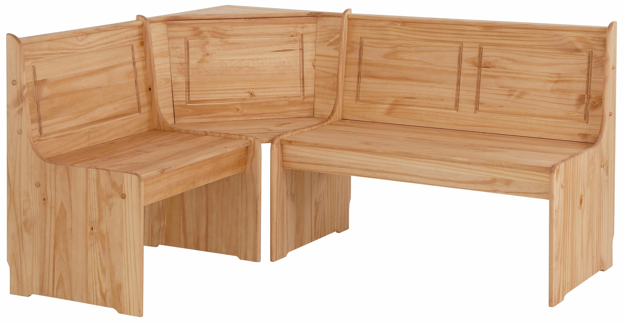 Home affaire Essgruppe »Sascha« 2 Stk. tlg. mit Tisch und Truhen-Eckbank, Massivholz,