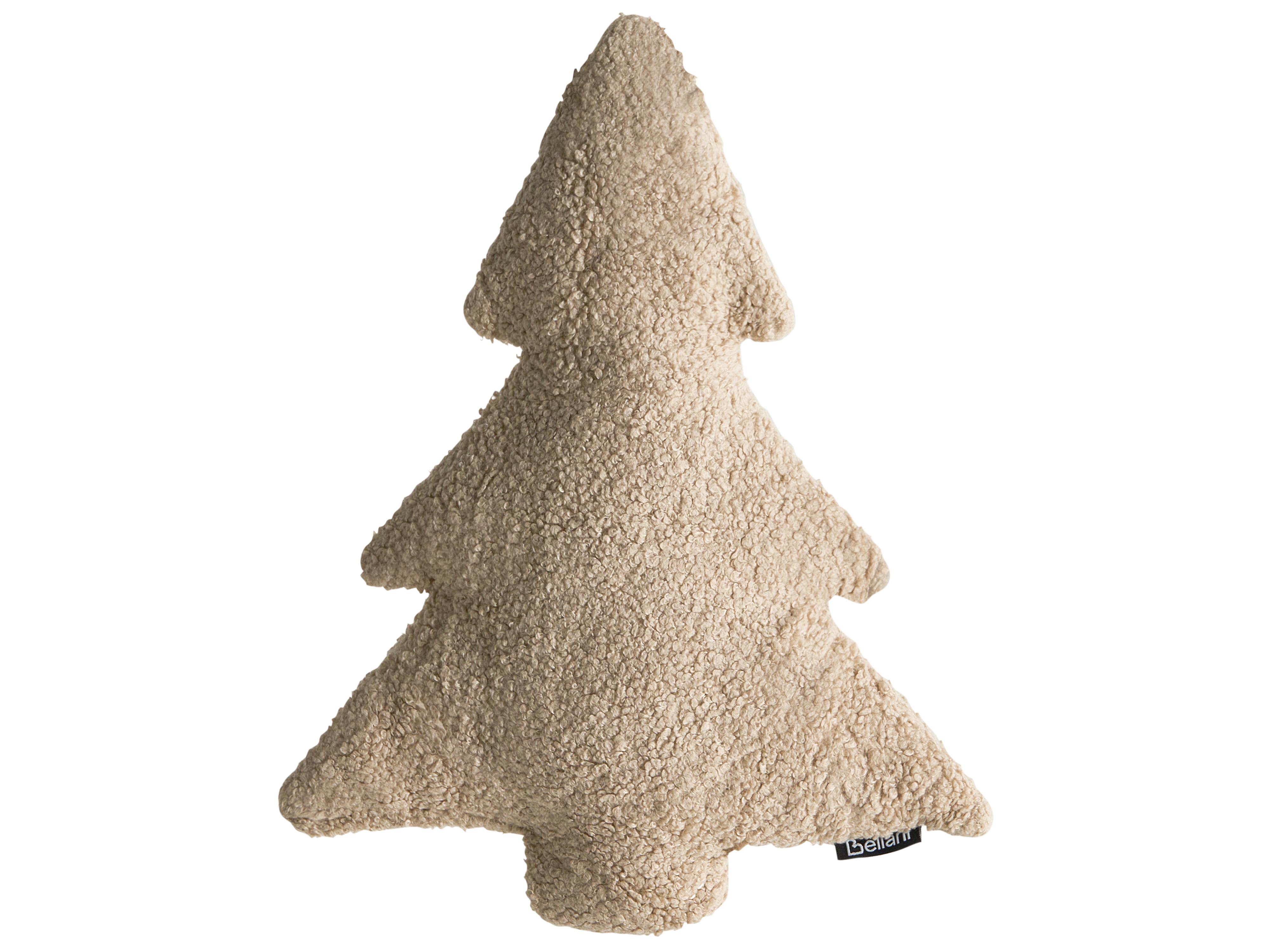 Set van 3 sierkussens WINTERLAND Bouclé 30 x 35 cm 45 x 25 cm Lichtbeige kerstmotief