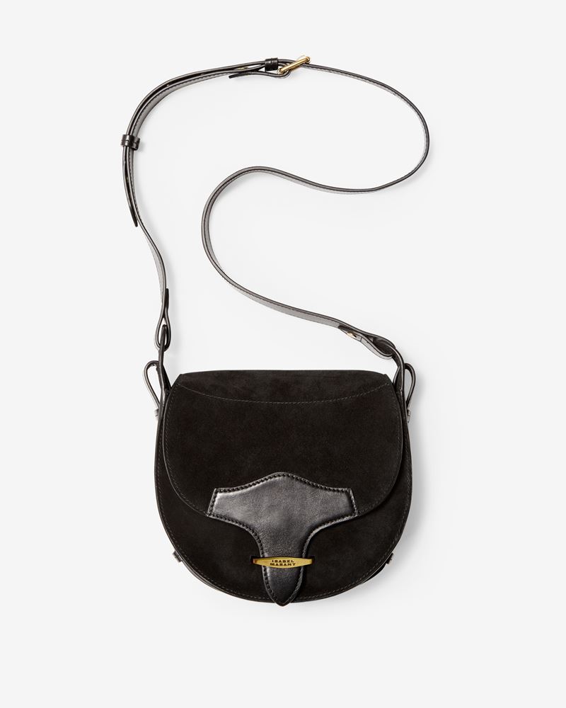 SAC EN BANDOULIÈRE EN CUIR VELOURS BOTSY