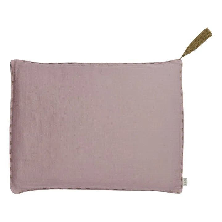 Numero 74 Coussin rectangulaire en coton bio | Dusty Pink S007