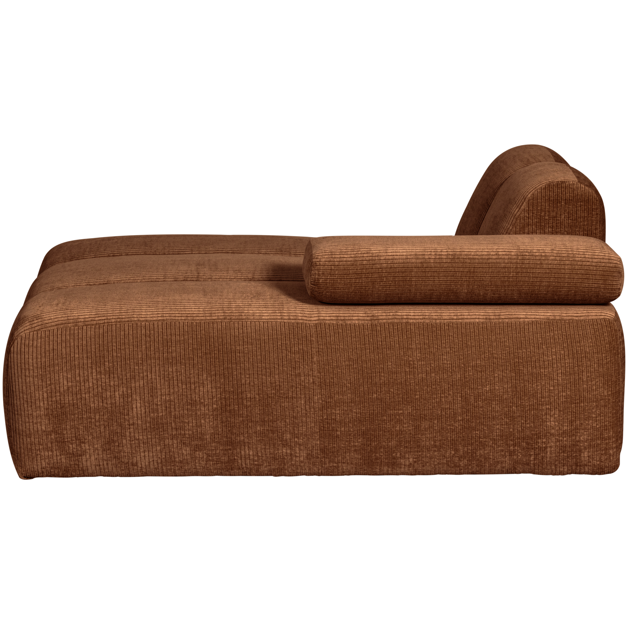 Chaise Longue Mojo Element Mojo Chaise Longue Element Rechts - Geweven Ribstof - Roestbruin