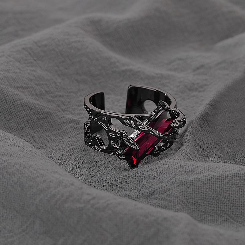 Tinseltown - Open ring met strass