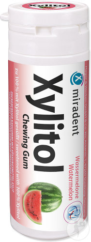 Miradent Xylitol Chewing-Gum Gout Pastèque 30 Pièces